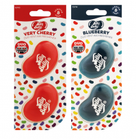 Pack Of 2 Jelly Belly Very Cherry And Blueberry Mini Vent 3D Gel Duo Pack Air Freshener Car