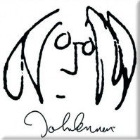 John Lennon Self Portrait Metal Steel Fridge Magnet Black White Album Official