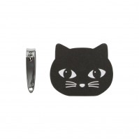 Black Cat Nail Buffer Clippers Set Cute Fun Whiskers Feline Sass & Belle Packaged
