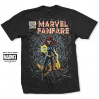 Small Black Marvel Fanfare Comics Tshirt Official Merchandise Mens
