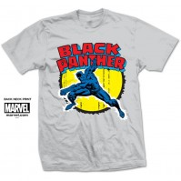 Marvel Comics Black Panther Medium Mens Grey T-shirt Avengers Civil War Official