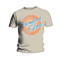 Mumford And Sons Mens Short Sleeve T Shirt Sun Script Official Band Indie Folk XLarge