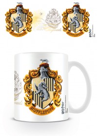 Harry Potter Hufflepuff Hogwarts House Crest Badge Boxed Gift Mug Movie Official