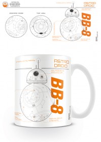 Star Wars The Force Awakens BB-8 Sketch Ceramic Tea Coffee Mug Ceramic Official