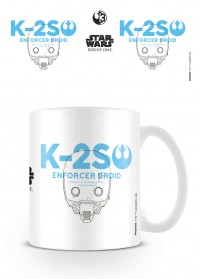 Star Wars Rogue One K-2S0 Enforcer Droid Coffee Tea Mug  Official Ceramic Film