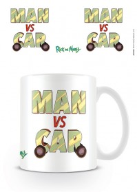 Rick And Morty Man VS Car Novelty Character Coffee Mug Drinks Tea Cup Boxed