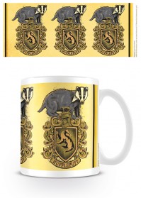 Harry Potter Official Hufflepuff Badger Ceramic Mug Tea Coffee Crest Badge Hogwarts