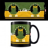Loki Series Mug Marvel Comics Believe Black Ceramic Tea Coffee Cup Official 