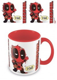 Marvel Comics Official Deadpool Awesome To Gruesome Tea Coffee Mug Coloured Inner