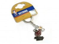 Miami Heat Basketball NBA Keyring Keychain Metal Emblem Crest Official