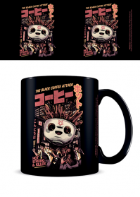 Ilustrata Official Black Coffee Kaiju Ceramic Tea Coffee Mug Cup Novelty Funny Funky