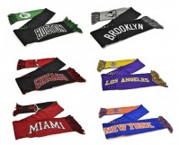 NBA Basketball Team Knitted Jacquard Fan Neck Winter Scarf Gift USA Official