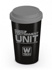 Batman Arkham Asylum Containment Unit Wayne Tech Travel Coffee Mug Official