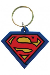 Superman S Chest Logo Hope Man Of Steel Rubber Keyring Keychain Official