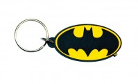 Batman DC Comics Justice League Logo Sign Rubber Keyring Keychain Official