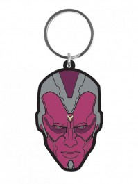 Vision Head Face Age Of Ultron Avengers Rubber Keyring Keychain Official