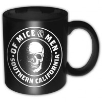 Of Mice And Men Black White Skull Southern Cali Boxed Coffee Gift Mug Official