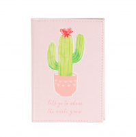 Pastel Cactus Baby Pink Passport Holder Travel Holiday Cover Documents ID Card