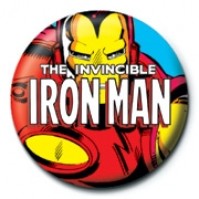 Marvel Comics Invincible Iron Man Icon Avengers Official 25mm Button Pin Badge
