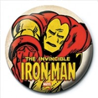 Marvel Comics Invincible Iron Man Avengers Official 25mm Button Pin Badge