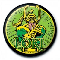 Marvel Comics Retro Loki Icon Logo Avengers Offizieller 25mm Button Anstecker