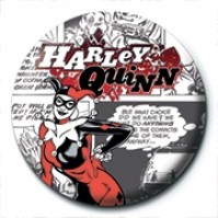 DC Comics Harley Quinn Comic Strip Official 25mm Button Pin Badge Suicide Squad