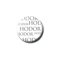 Game Of Thrones Hodor White Pin Badge Button Brooch Official Merchandise