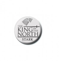 Game Of Thrones King In The North Stark Sigil Pin Badge Button Brooch Official