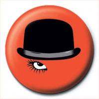 A Clockwork Orange Bowler Hat Eye 25mm Button Badge Pin Film Movie Collectable 