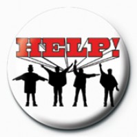 The Beatles Help! Logo 25mm Button Pin Badge Official McCartney Lennon Retro