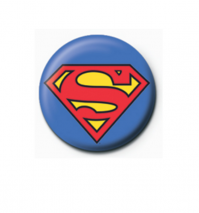 Superman Classic Logo 25mm Button Pin Badge DC Comics Justice League Logo