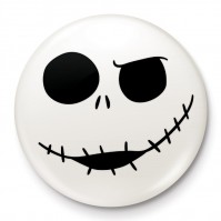 Nightmare Before Christmas Official Jack Skull 25mm Button Pin Badge