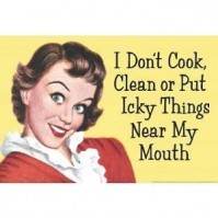 " I Don't Cook, Clean..."  Robert Opie Postcard Official