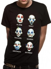 Batman The Dark Knight Movie Official Masks Unisex Black T-Shirt Mens Womens XLarge