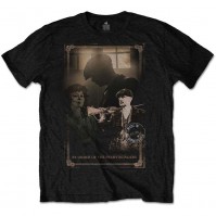 Peaky Blinders Official Unisex Shotgun Men Black T-Shirt Short Sleeve