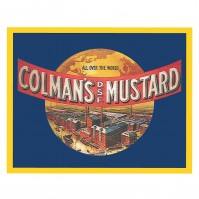 Colman's Mustard All Over The World Postcard 10 x 15 cm Vintage Retro Robert Opie