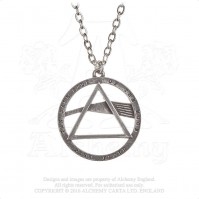 Pink Floyd Official Dark Side Prism Pendant Pewter Chain Necklace Charm Logo Metal