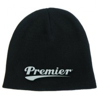 Premier Drums White Logo Black Cotton Winter Beanie Hat Stand Cymbal Official