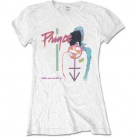 Take Me With U Official Ladies Prince Short Sleeve T-Shirt Music Album Logo Girl Women Medium