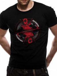 Marvel Comics Deadpool Bad Good Official Unisex Black T-Shirt Mens Womens