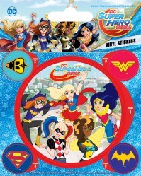Dc Superhero Girls (Unitive) Set Of 5 Vinyl Stickers Decals Official Licensed Merchandise