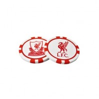 Liverpool Football Club Poker Chip Ball Markers Red White Club Crest  Official