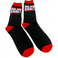 Run DMC Official Mens Adult Size UK Size 7-11 Logo Black Socks Unisex Work
