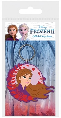 Disney Frozen 2 Anna Sister Official Circular Rubber Key Ring Chain Elsa 