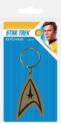 Star Trek Official Insignia Badge Key Ring Chain Fleet Discovery Kirk Spock