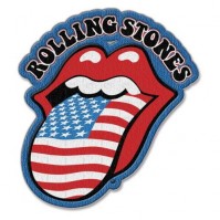 The Rolling Stones USA Tongue Iron Sew On Clothing Badge Patch Decal Official