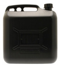 Black Reinforced Plastic Diesel Fuel Can 20 Litre Pouring Spout Storage Travel