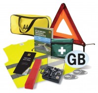 AA European Travel Breakdown Kit Bag Pack Legal Requirements Universal Buld