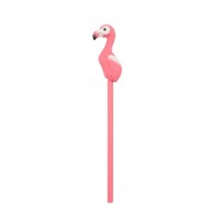 Carved Wooden Pink Tropical Fabulous Flamingo Novelty Pencil Stationery School
