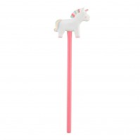 Carved Wood Betty The Unicorn Novelty Pencil Stationery School Cute Girly